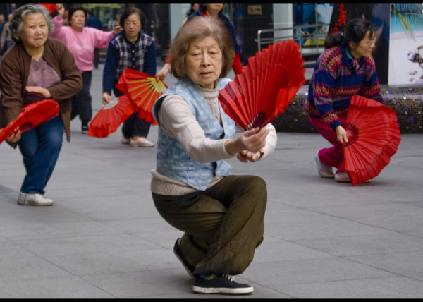 Dancing old ladies in Shanghai streets
