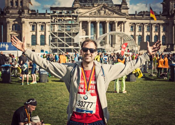 Søren Bo Steendahl Masanga Runners In Berlin 42nd. Marathon