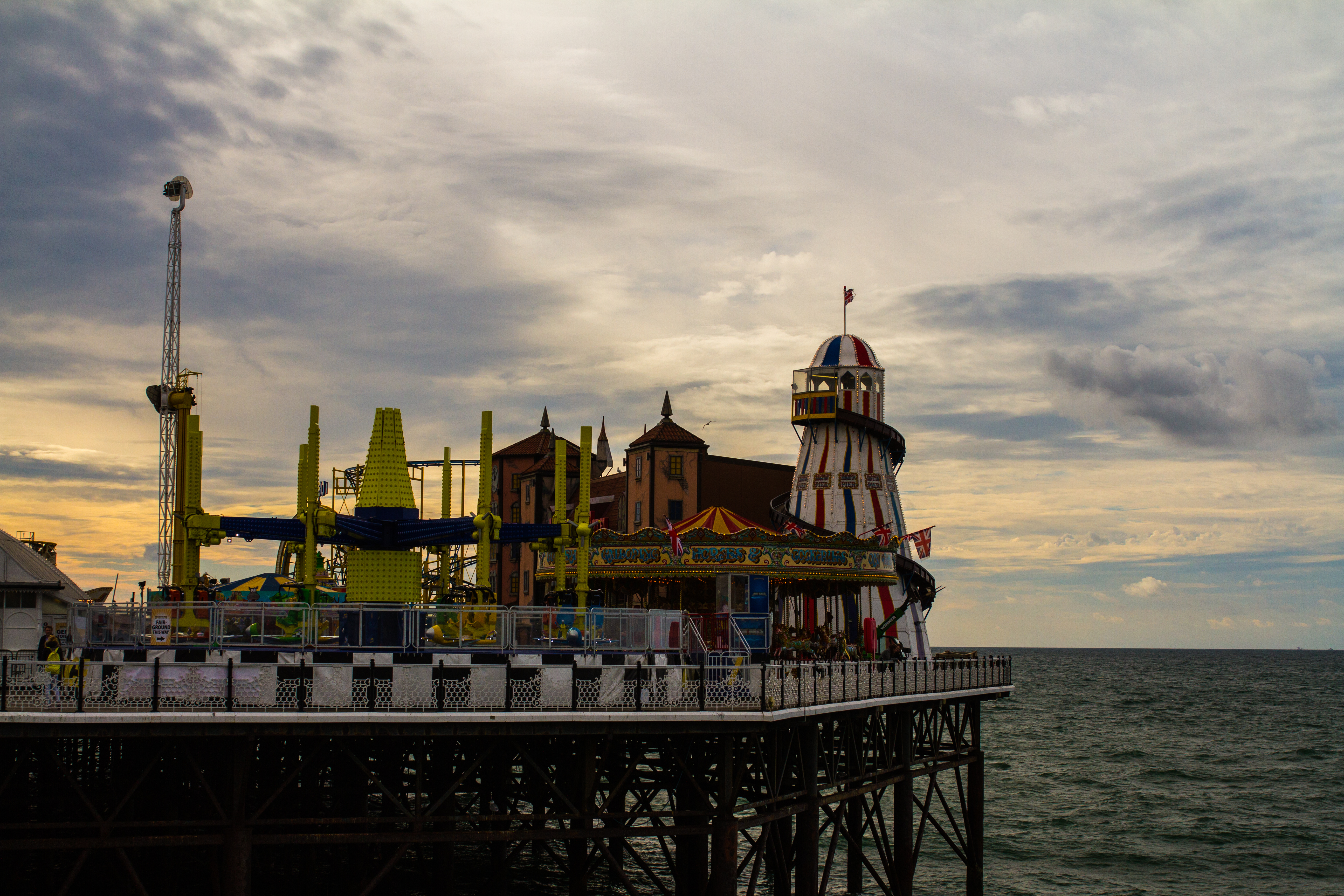 Brighton pier sunset 