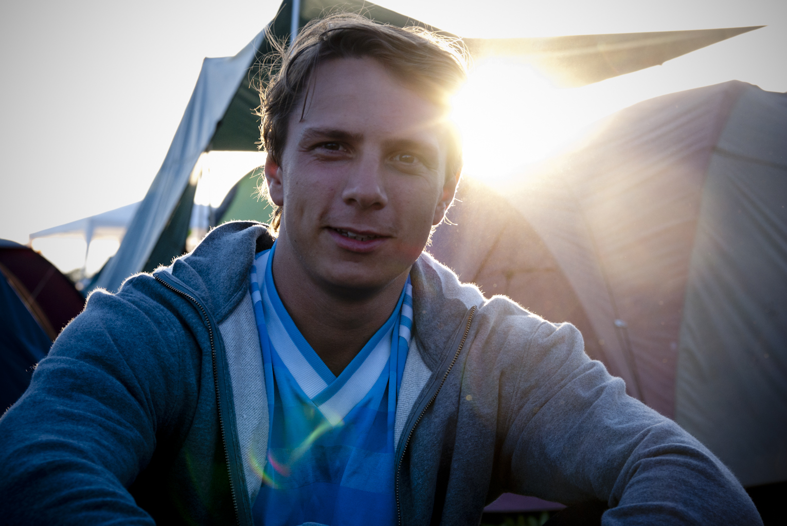 Sunset at Roskilde Festival 2010