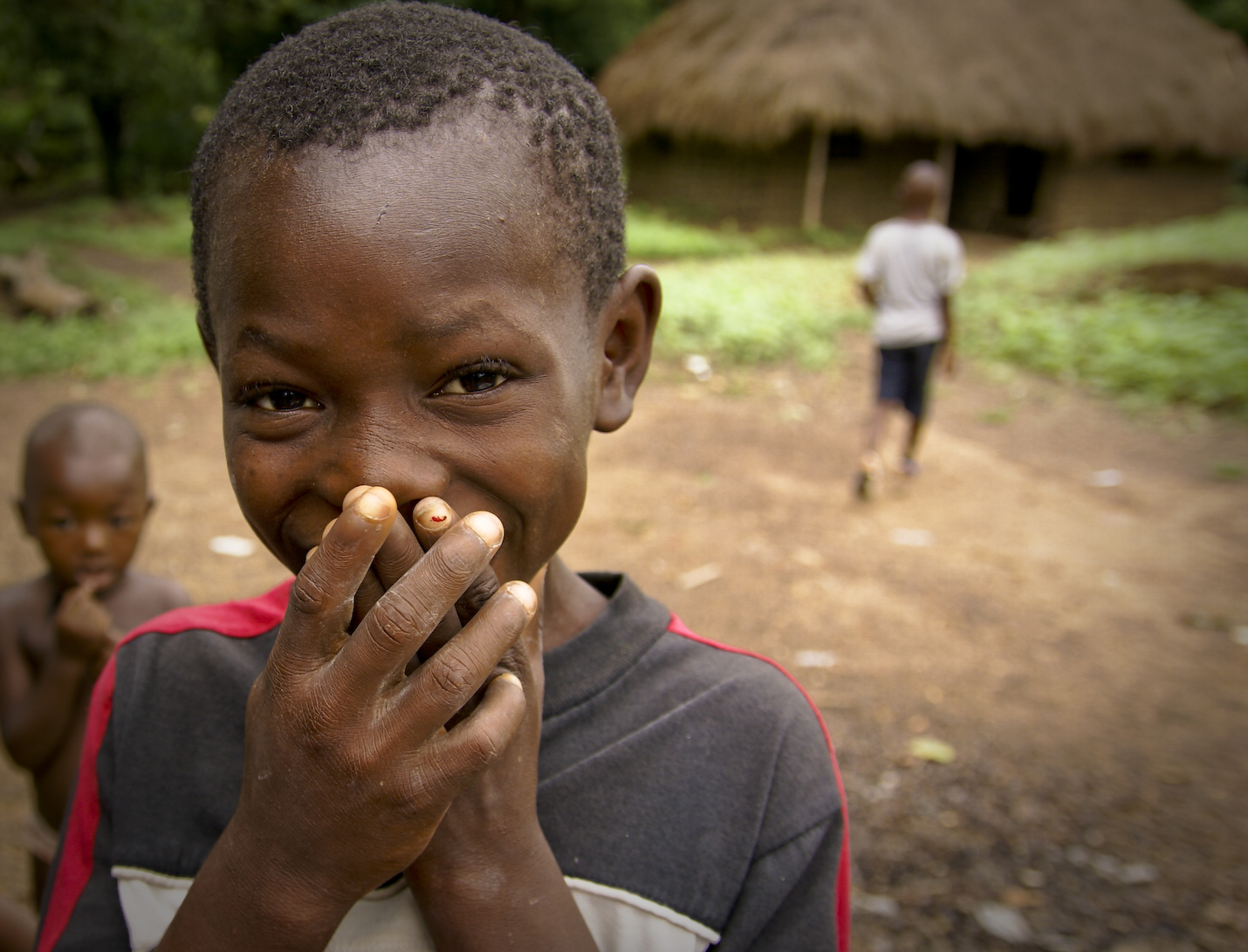 happy smiling kids sierra leone Masanga